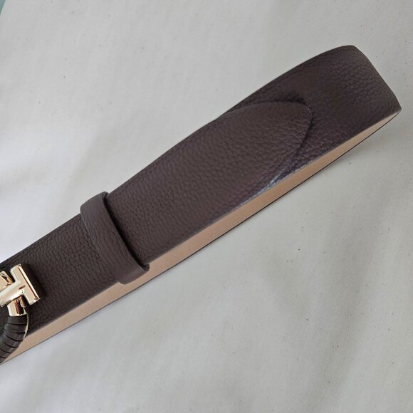 Tod’s Brown Leather Belt – Gold Hardware – Size 90 (US 34–36) main image 12